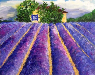 Картина под названием "Provence, France" - Alina Morozova, Подлинное произведение искусства, Масло