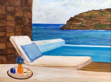 Painting titled "Relax time" by Alina Morozova, Original Artwork, Oil