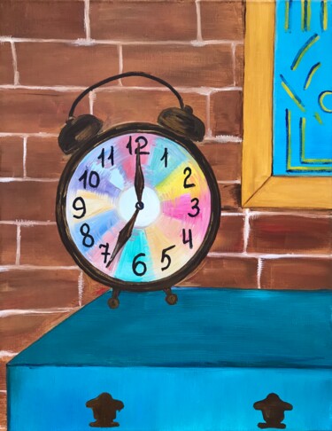 Painting titled "It's time now" by Alina Morozova, Original Artwork, Oil