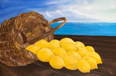 Peinture intitulée "Lemons" par Alina Morozova, Œuvre d'art originale, Huile