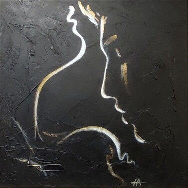 Painting titled "The scent of love" by Alina Nikitina, Original Artwork, Acrylic Mounted on Wood Panel