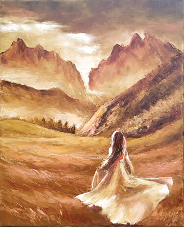 Pintura intitulada "wind of change Вете…" por Alina Nitsevych (A.N.), Obras de arte originais, Óleo