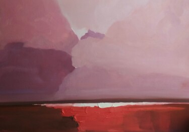 Картина под названием "Красная земля" - Alina Olkhovikova (Alina Ol), Подлинное произведение искусства, Масло