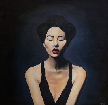 Картина под названием "Calm" - Alina Pecherskaya, Подлинное произведение искусства, Масло