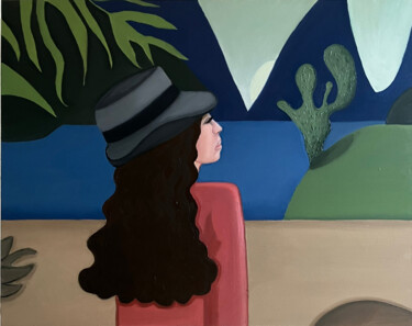 Картина под названием "Парижанка в Мексике" - Alina Smitienko, Подлинное произведение искусства, Масло