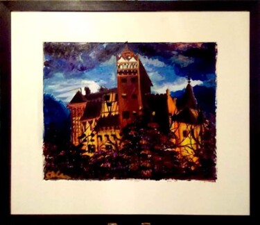 "Castello di Dracula" başlıklı Tablo Alina Somesan tarafından, Orijinal sanat, Akrilik