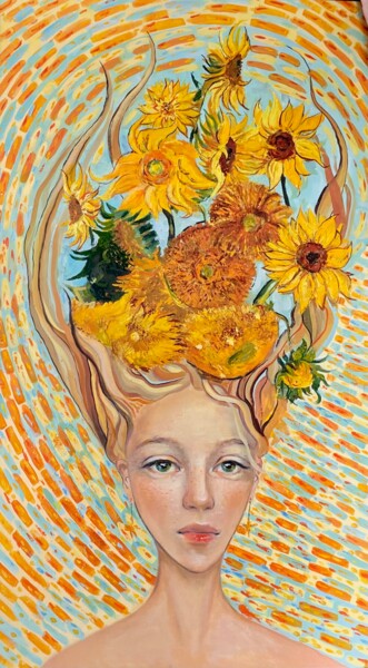 Картина под названием "Впечатление 1." - Алина Сухова, Подлинное произведение искусства, Масло