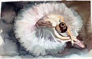 Peinture intitulée "The ballerina is re…" par Alina Sunny, Œuvre d'art originale, Aquarelle