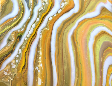 Картина под названием "Sandstone Jasper -…" - Alina Timoshenko, Подлинное произведение искусства, Акрил Установлен на Деревя…