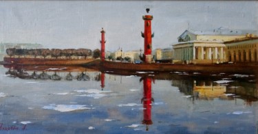 Картина под названием "Санкт-Петербург. Ст…" - Alina Yakhyaeva, Подлинное произведение искусства, Масло