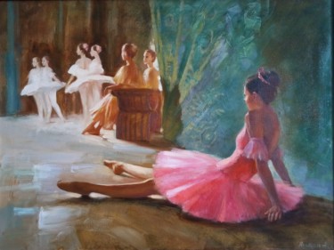 Картина под названием "After the performan…" - Alina Yakhyaeva, Подлинное произведение искусства, Масло