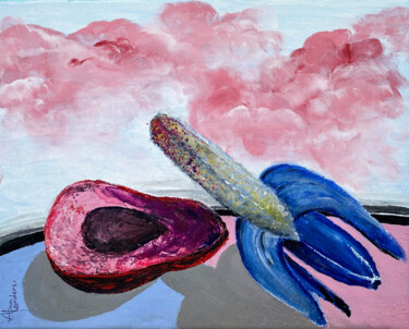 Pintura titulada "«ANTICIPATION» acri…" por Alina Landers, Obra de arte original, Acrílico Montado en Bastidor de camilla de…