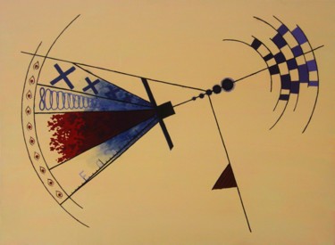 Painting titled "Manufactured Freedo…" by Alina Mar, Original Artwork, Acrylic