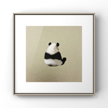 Peinture intitulée "“Moody panda”, funn…" par Alina Marsovna, Œuvre d'art originale, Acrylique