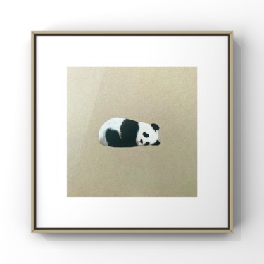 Ζωγραφική με τίτλο "“Sleeping panda”, 2…" από Alina Marsovna, Αυθεντικά έργα τέχνης, Ακρυλικό