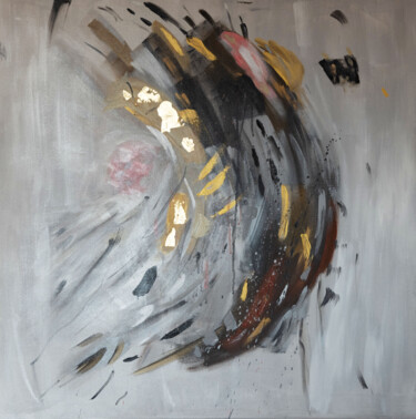 Pintura titulada "Human soul abstract…" por Alina Odwyer, Obra de arte original, Acrílico