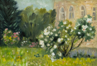 Pittura intitolato "Landscape oil paint…" da Alina Odwyer, Opera d'arte originale, Olio