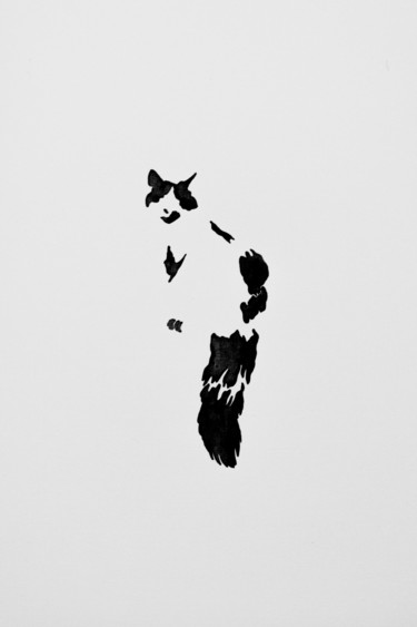 Рисунок под названием "CAT#8" - Алина Анохина, Подлинное произведение искусства, Чернила