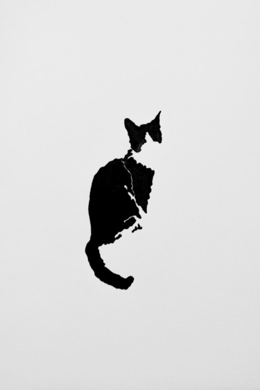 Dibujo titulada "CAT#11" por Alina Anokhina, Obra de arte original, Tinta