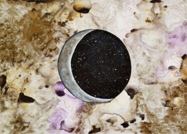 "Eclipse Astral" başlıklı Tablo Aline Barroso tarafından, Orijinal sanat, Akrilik Diğer sert panel üzerine monte edilmiş