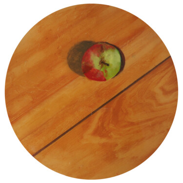 Peinture intitulée "Fruit défendu" par Aline De Brauwere, Œuvre d'art originale, Acrylique Monté sur Châssis en bois