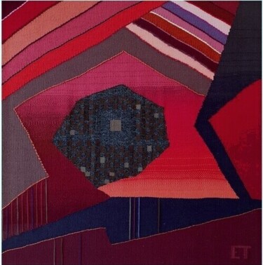 Textile Art με τίτλο "Les transversales" από Aline Jegonday (atelier enila tityad), Αυθεντικά έργα τέχνης, Ταπισερί