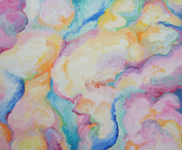 Peinture intitulée "Cotton dream" par Aline Messager, Œuvre d'art originale