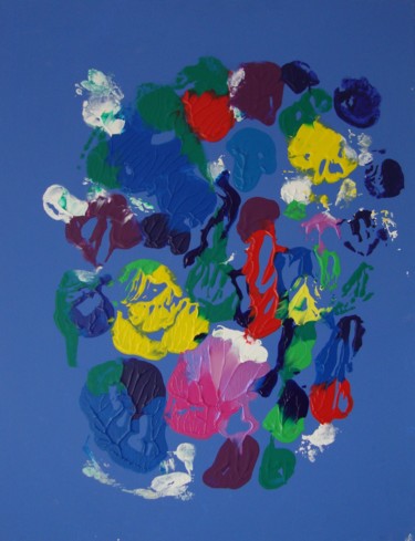 Peinture intitulée "Matisse's wunderblu…" par Aline Messager, Œuvre d'art originale, Huile