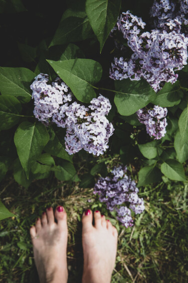 Fotografia intitulada "pieds de lilas" por Aline Sprauel, Obras de arte originais, Fotografia digital