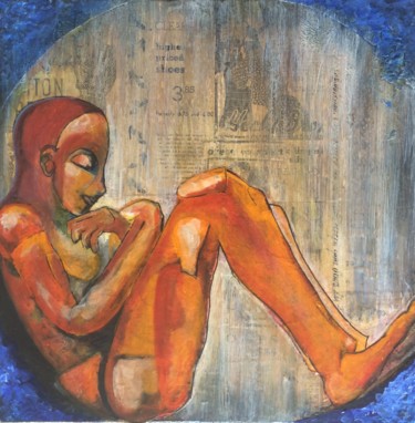 Malerei mit dem Titel "Receiving" von Aline Chevalier, Original-Kunstwerk