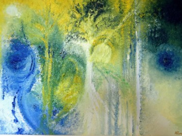 제목이 "Les expériences"인 미술작품 Aline Vasselet로, 원작, 기름 나무 들것 프레임에 장착됨
