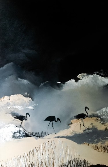 Peinture intitulée "Island would be a m…" par Alona Chernenko, Œuvre d'art originale, Huile