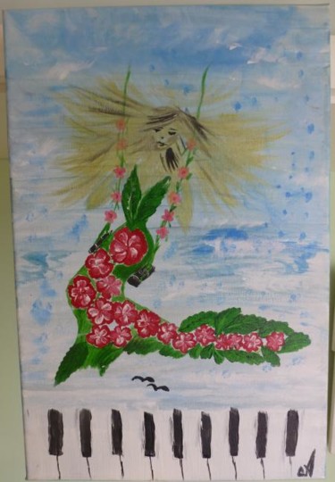 Pintura titulada "LA PRIMAVERA" por Aliona Cociu, Obra de arte original, Oleo