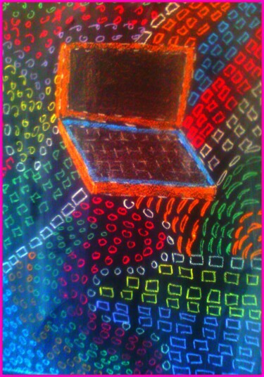 Painting titled "Playing with lines:…" by Alioune Badara Simal, Original Artwork, Pencil