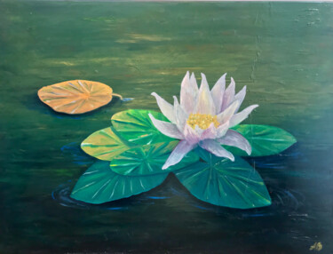 Malarstwo zatytułowany „Lotus” autorstwa Alisa Burachuk, Oryginalna praca, Olej