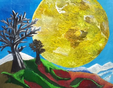 제목이 "Луна"인 미술작품 Алиса Гайс로, 원작, 기름