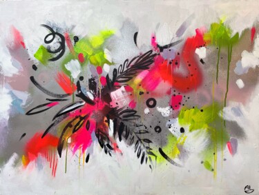 Painting titled "Bouquet" by Alisa Lysykh, Original Artwork, Spray paint
