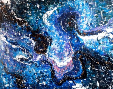 Картина под названием "The new story begins" - Alisa Valiullina, Подлинное произведение искусства, Акрил Установлен на Дерев…