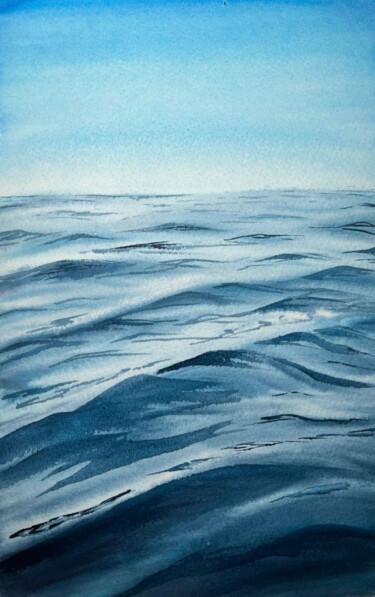 Malerei mit dem Titel "Atlantis" von Alisa Vovk, Original-Kunstwerk, Aquarell