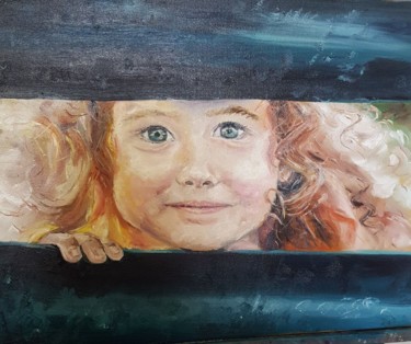 Картина под названием "Солнышко" - Натали  Дидух, Подлинное произведение искусства, Масло Установлен на Деревянная рама для…