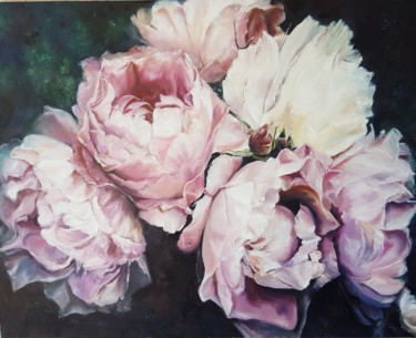Peinture intitulée ""Розовая нежность"" par Natali Didukh, Œuvre d'art originale, Huile