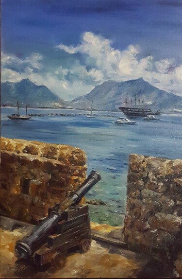 Pintura intitulada "Аланья" por Natali Didukh, Obras de arte originais, Óleo Montado em Armação em madeira