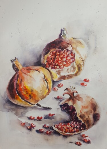 Картина под названием "Мои  акварели "Гран…" - Натали  Дидух, Подлинное произведение искусства, Акварель