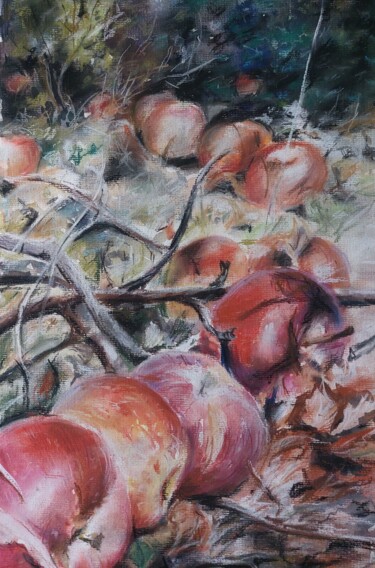 Картина под названием ""В осеннем  саду"" - Натали  Дидух, Подлинное произведение искусства, Пастель