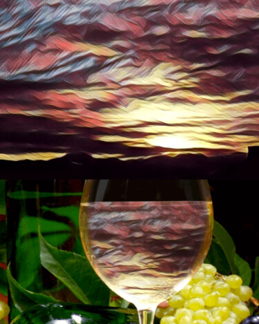 Photography titled "Other Wine Glass Is…" by Alisa, Original Artwork, Manipulated Photography