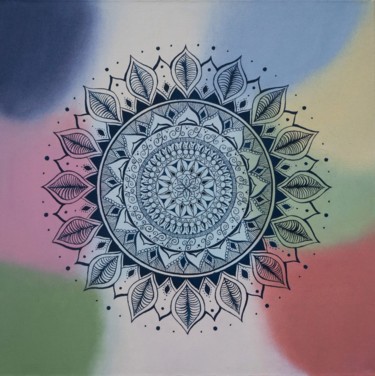 Картина под названием "Warsaw sun" - Алиса Ганус, Подлинное произведение искусства, Масло