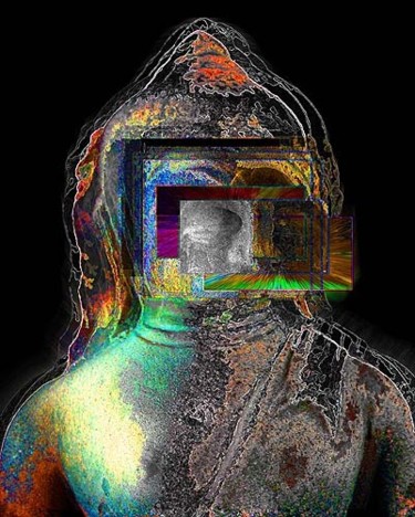Digital Arts titled "Television Religion" by Alisha Aling, Original Artwork
