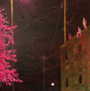 "cherry blossom heig…" başlıklı Tablo Philip Michael Martin tarafından, Orijinal sanat, Akrilik