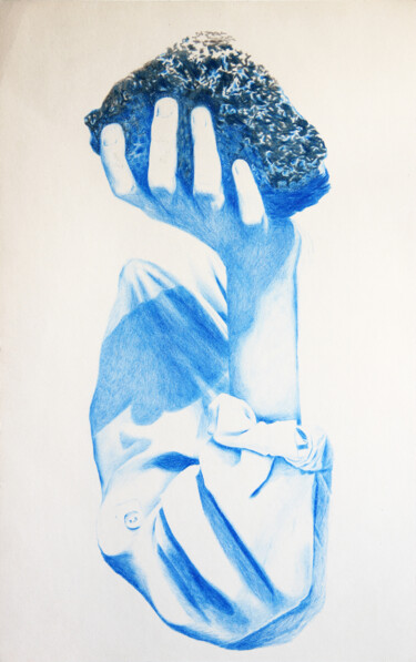 图画 标题为“Basalte” 由Alison Vignault, 原创艺术品, 铅笔