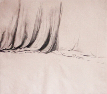 Рисунок под названием "Tombé" - Alison Vignault, Подлинное произведение искусства, Карандаш Установлен на картон